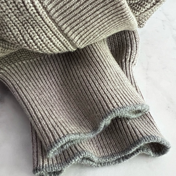 $2,200 MSRP Brunello Cucinelli Taupe Cardigan Hood Contrast Weave Men Size IT48 - Picture 6 of 11